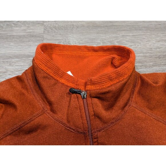 Vintage Patagonia Men's R.5 1/4 Zip Up Sweater - Rust Orange - Picture 4 of 11